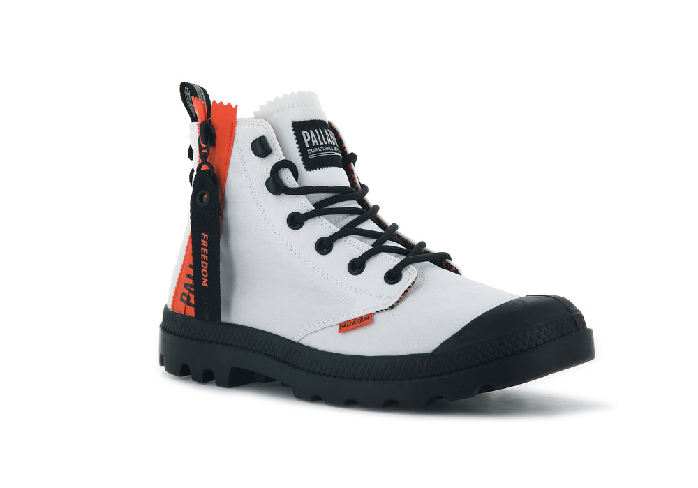 Palladium PAMPA UNLOCKED Women's Boots White | Canada-3856