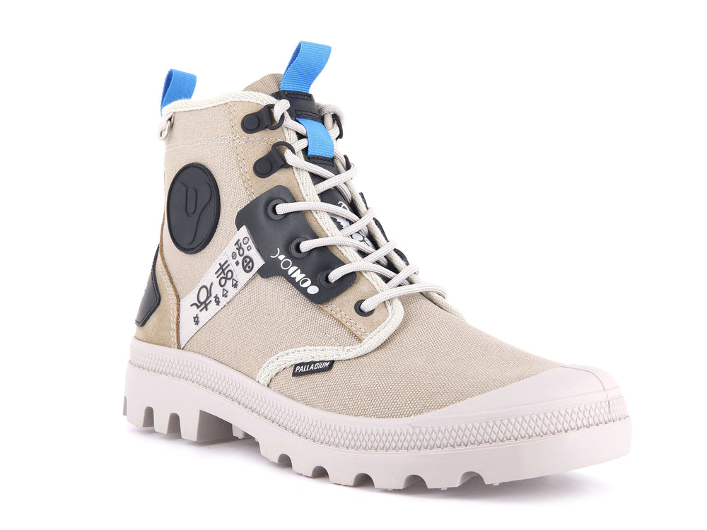 Palladium PAMPA WITCH QUEEN X DESTINY Men's Boots Dune | Canada-8764