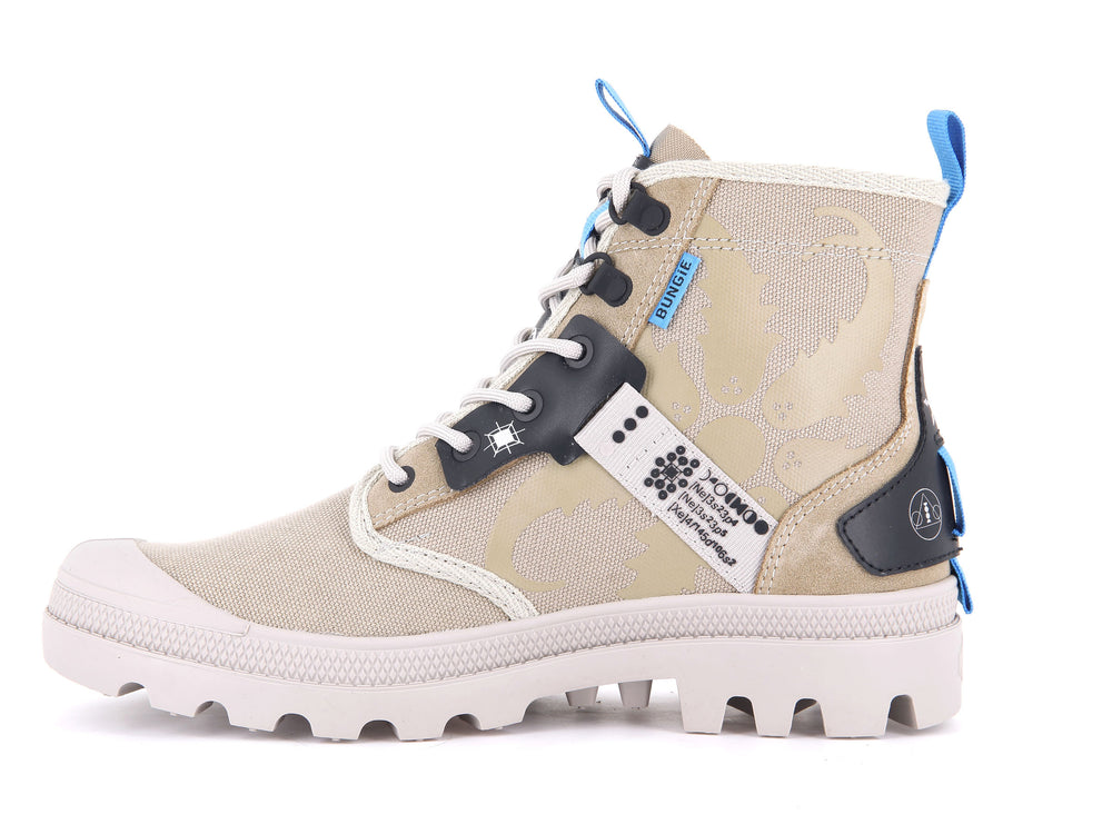 Palladium PAMPA WITCH QUEEN X DESTINY Men's Boots Dune | Canada-8764