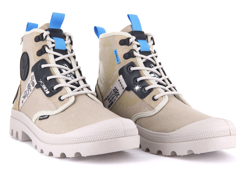 Palladium PAMPA WITCH QUEEN X DESTINY Men's Boots Dune | Canada-8764