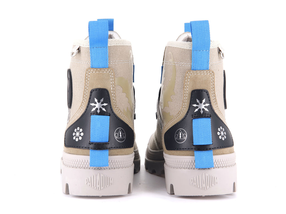 Palladium PAMPA WITCH QUEEN X DESTINY Men's Boots Dune | Canada-8764