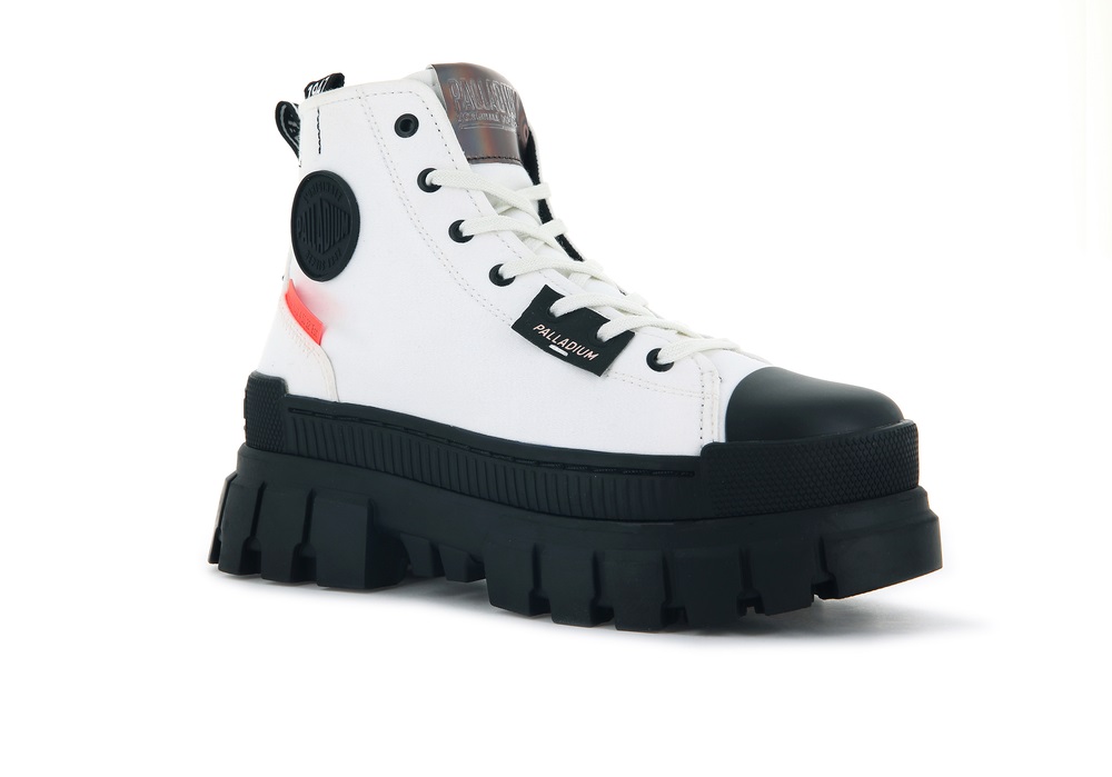 Palladium REVOLT HI TX Women's High Top Sneakers White | Canada-2907
