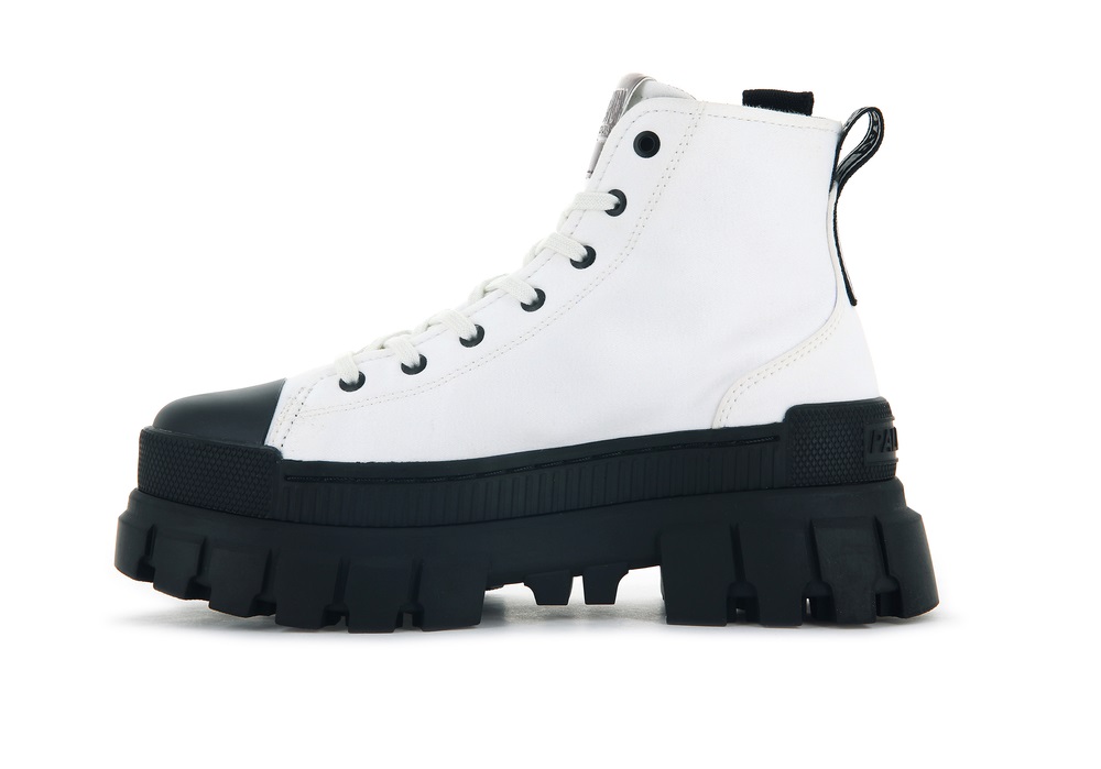Palladium REVOLT HI TX Women's High Top Sneakers White | Canada-2907