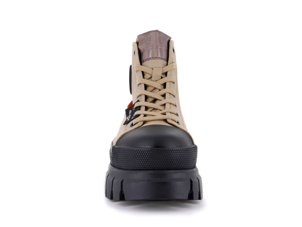 Palladium REVOLT HI TX Women's High Top Sneakers Olive | Canada-5618