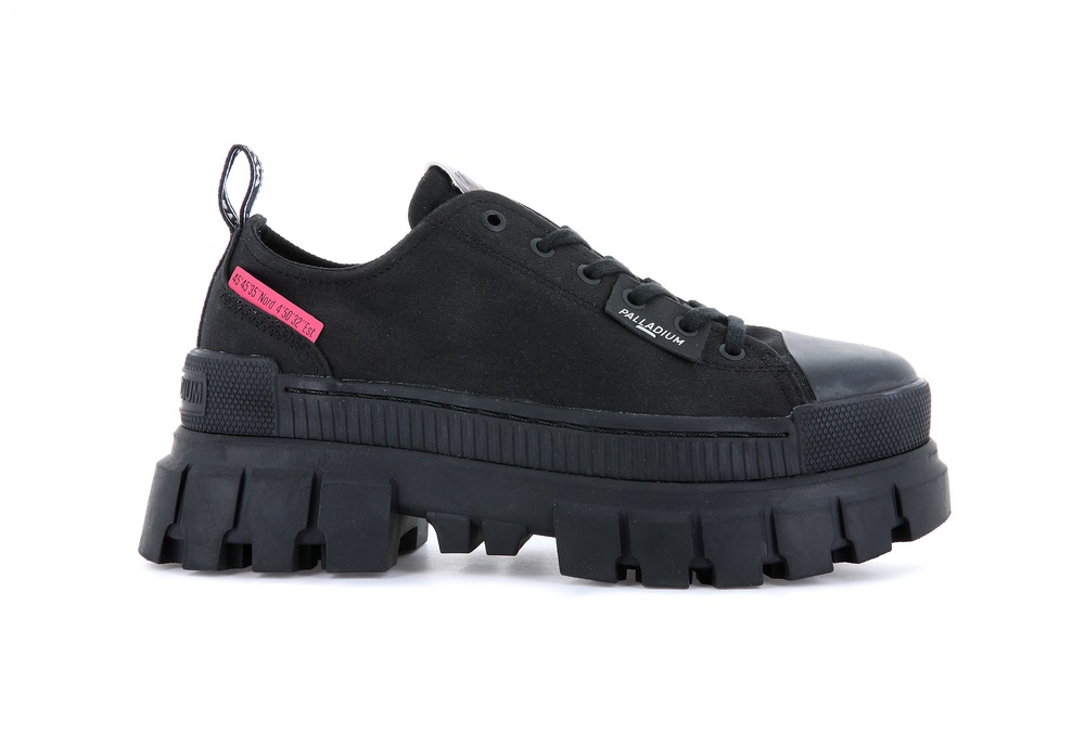 Palladium REVOLT LO TX Women\'s Sneakers Black | Canada-0347