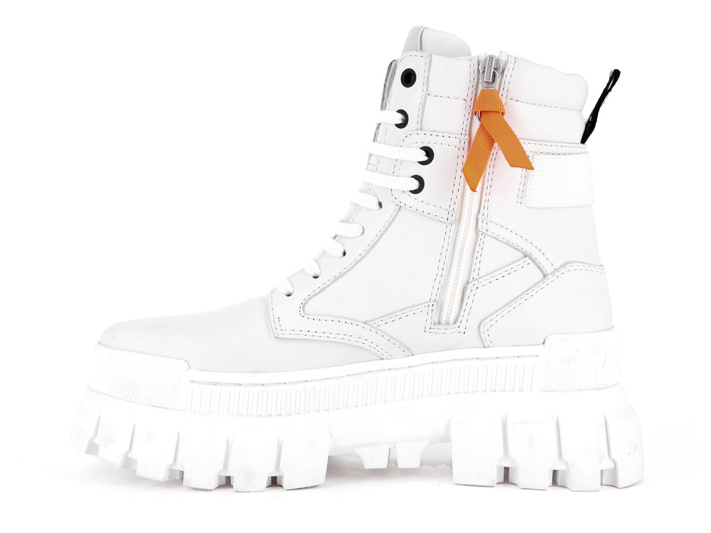 Palladium REVOLT SPORT RANGER Women's High Top Sneakers White | Canada-8730