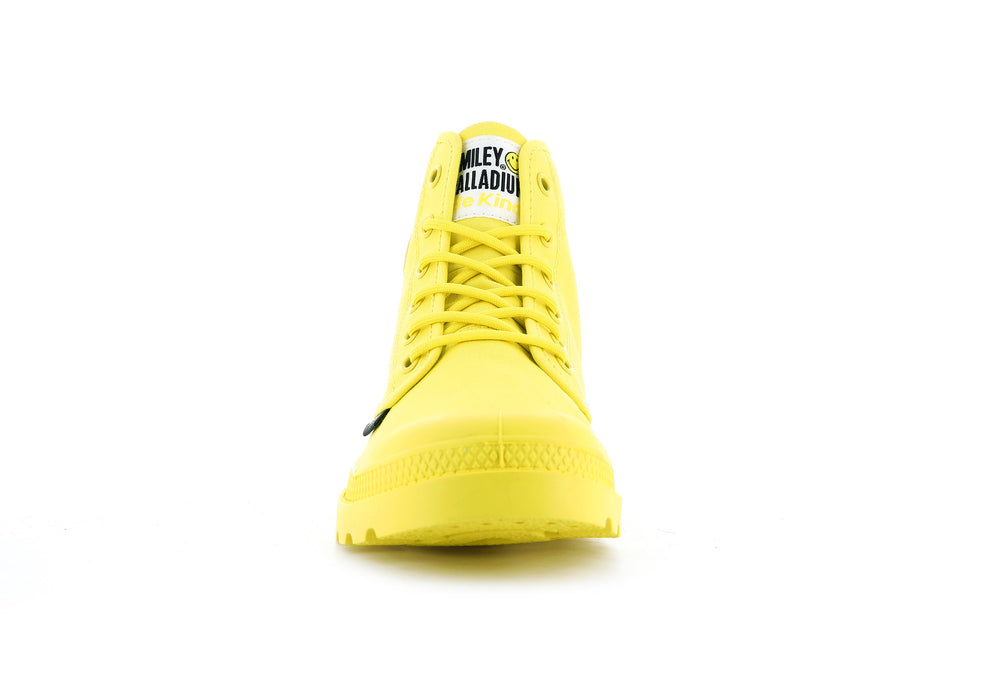 Palladium SMILEY ® PAMPA HI BE KIND Women's Boots Yellow | Canada-9503
