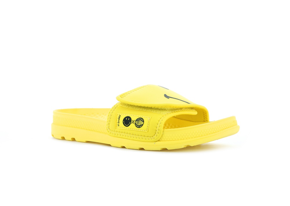 Palladium SMILEY ® SOLEA BE KIND Women's Sandals Yellow | Canada-4018