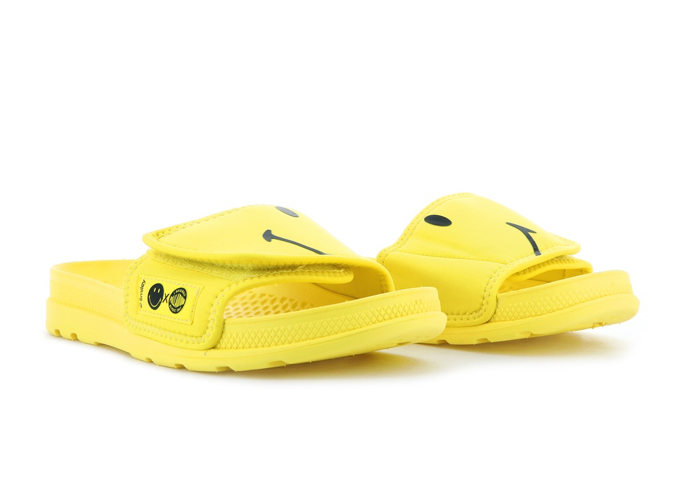 Palladium SMILEY ® SOLEA BE KIND Women's Sandals Yellow | Canada-4018