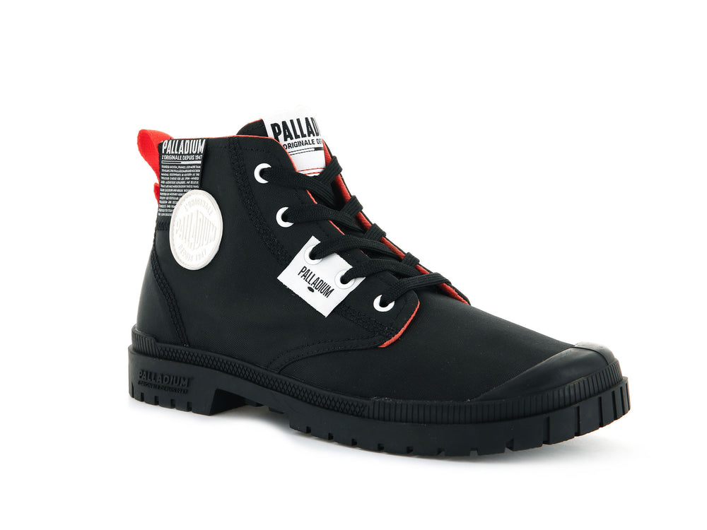Palladium SP20 OVERLAB Women's High Top Sneakers Black | Canada-0784