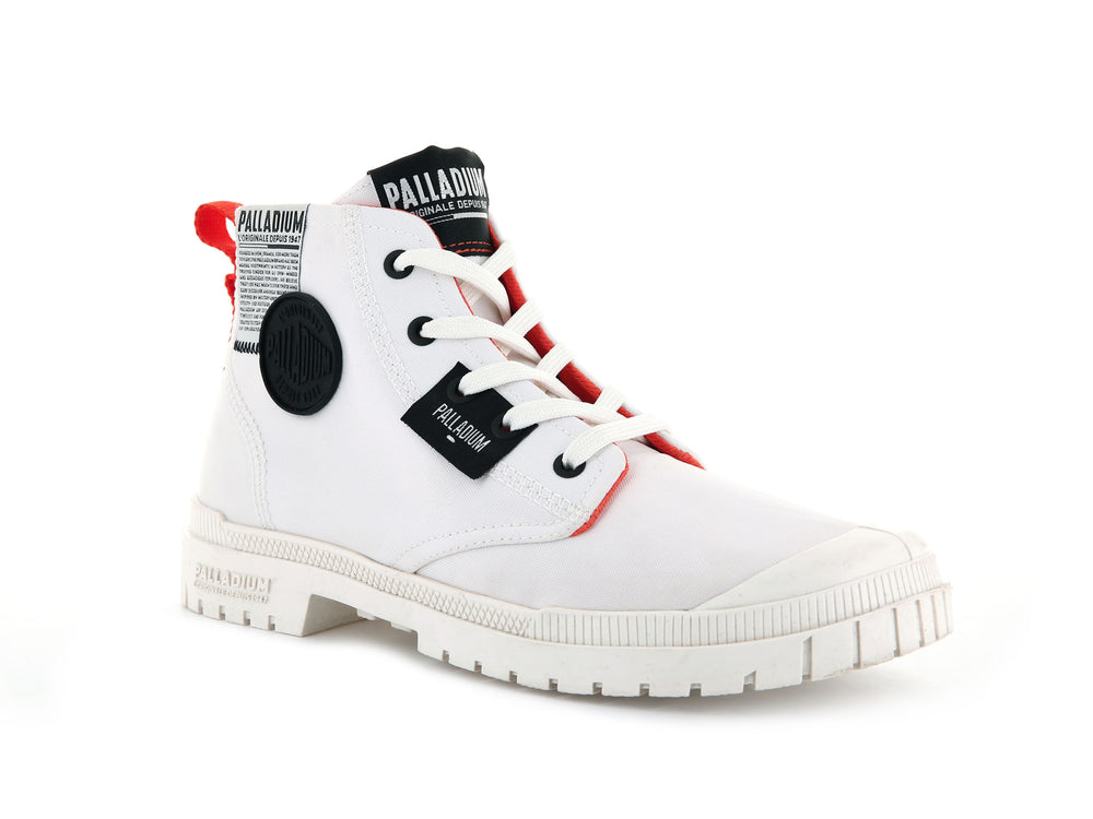 Palladium SP20 OVERLAB Women's High Top Sneakers White | Canada-8297