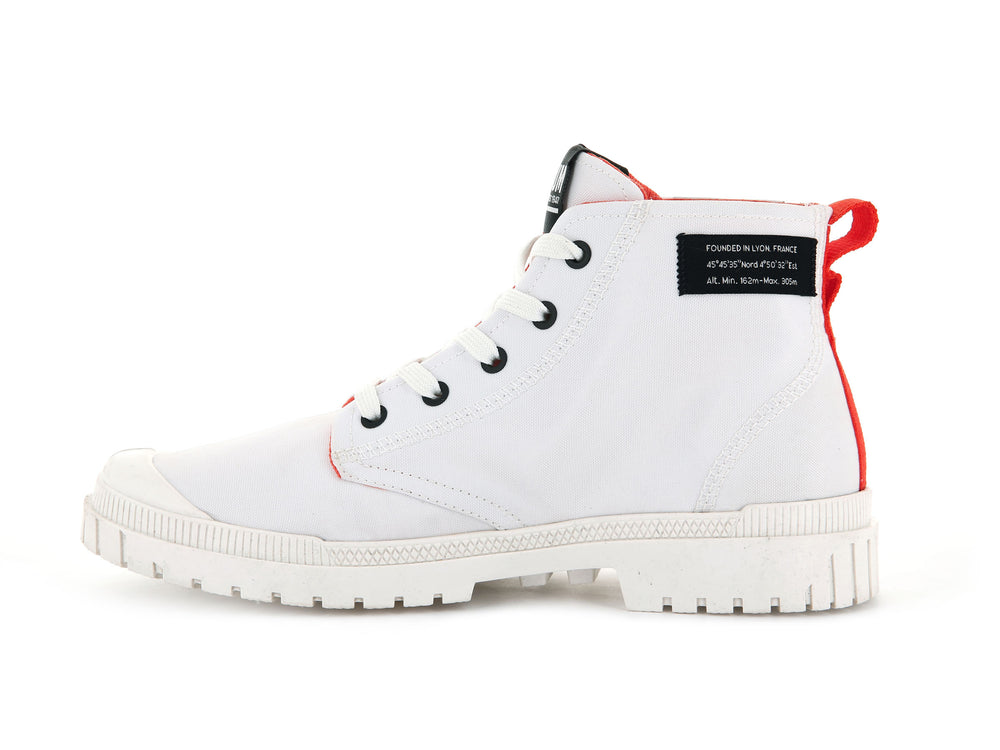 Palladium SP20 OVERLAB Women's High Top Sneakers White | Canada-8297
