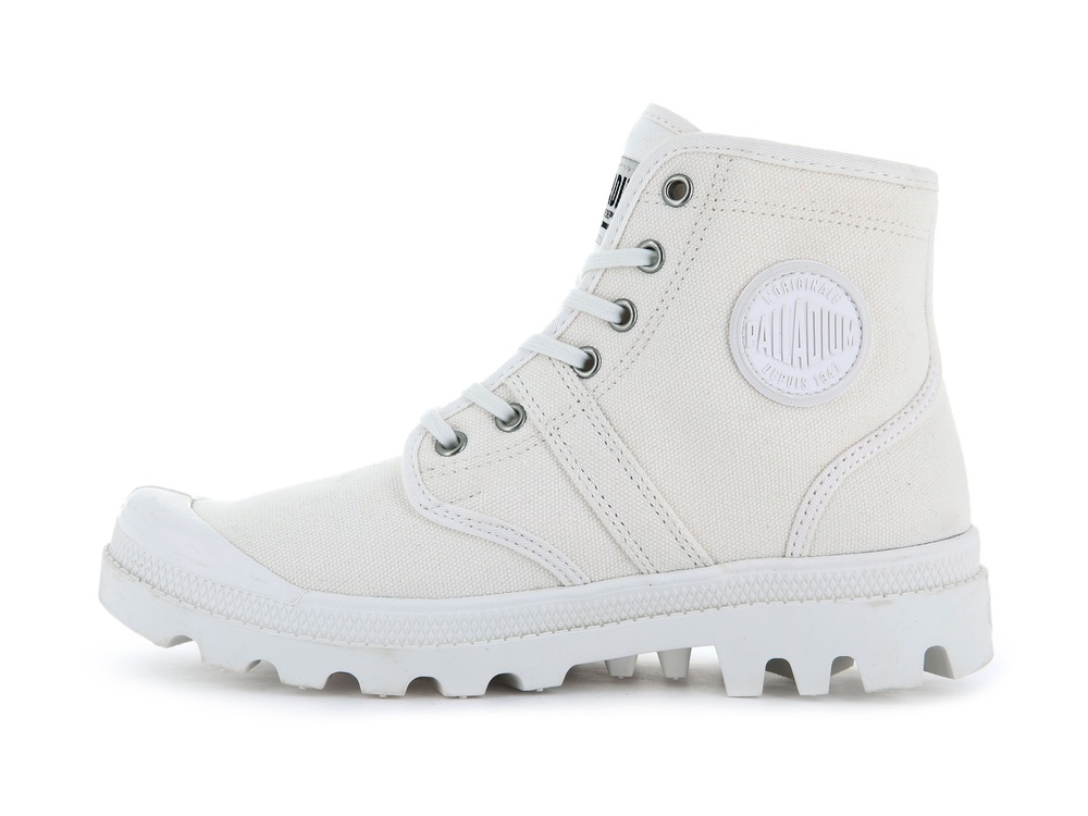 Palladium PALLABROUSSE Women's Boots White | Canada-6421