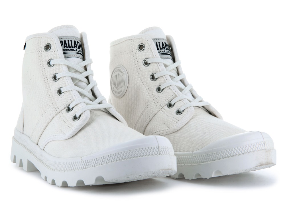 Palladium PALLABROUSSE Women's Boots White | Canada-6421