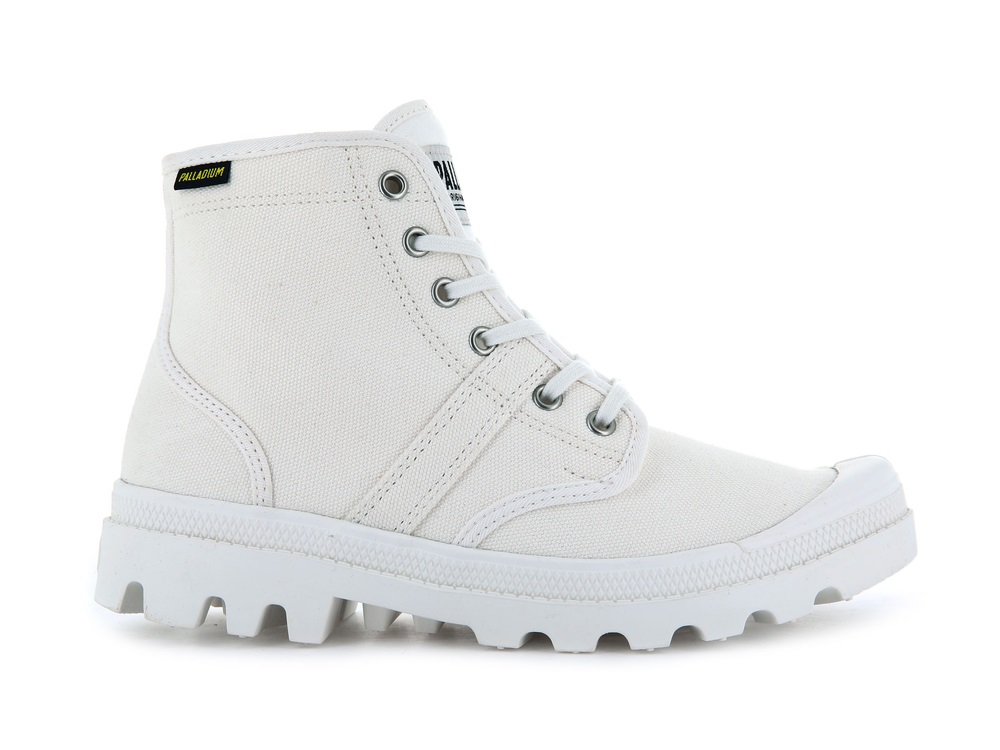 Palladium PALLABROUSSE Women\'s Boots White | Canada-6421
