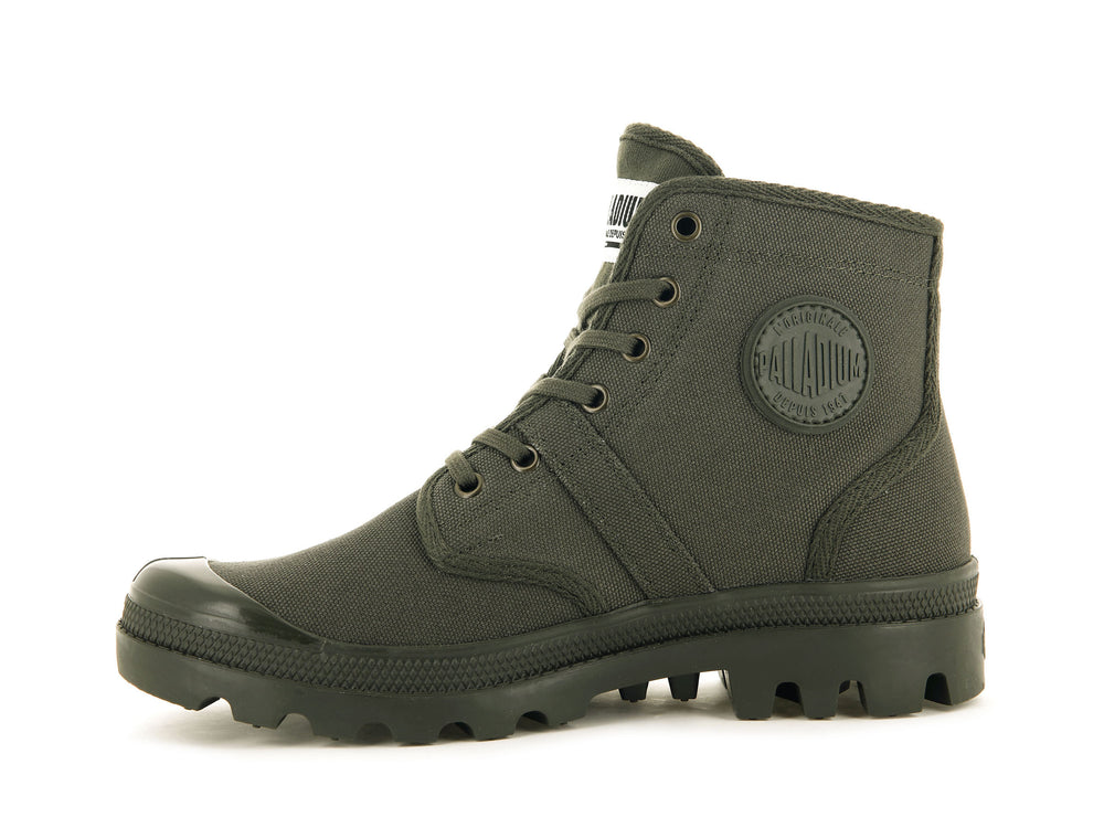 Palladium PALLABROUSSE Women's Boots Olive | Canada-9382