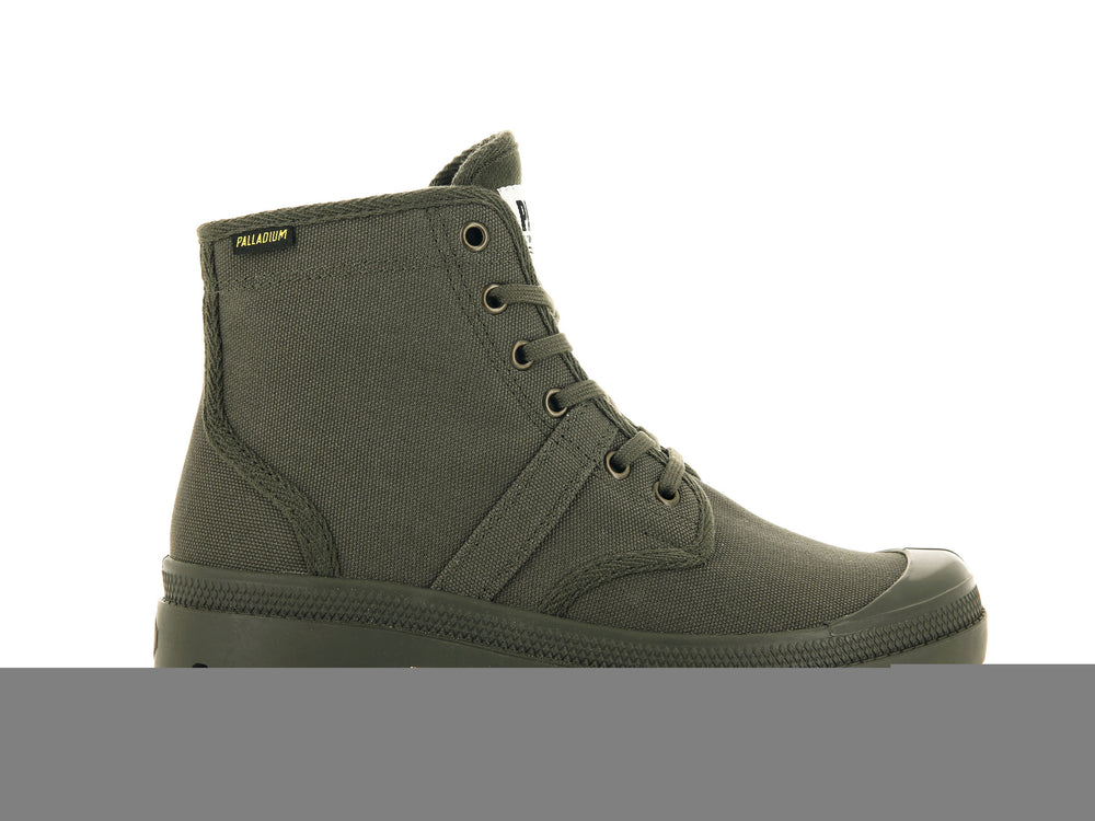 Palladium PALLABROUSSE Women\'s Boots Olive | Canada-9382