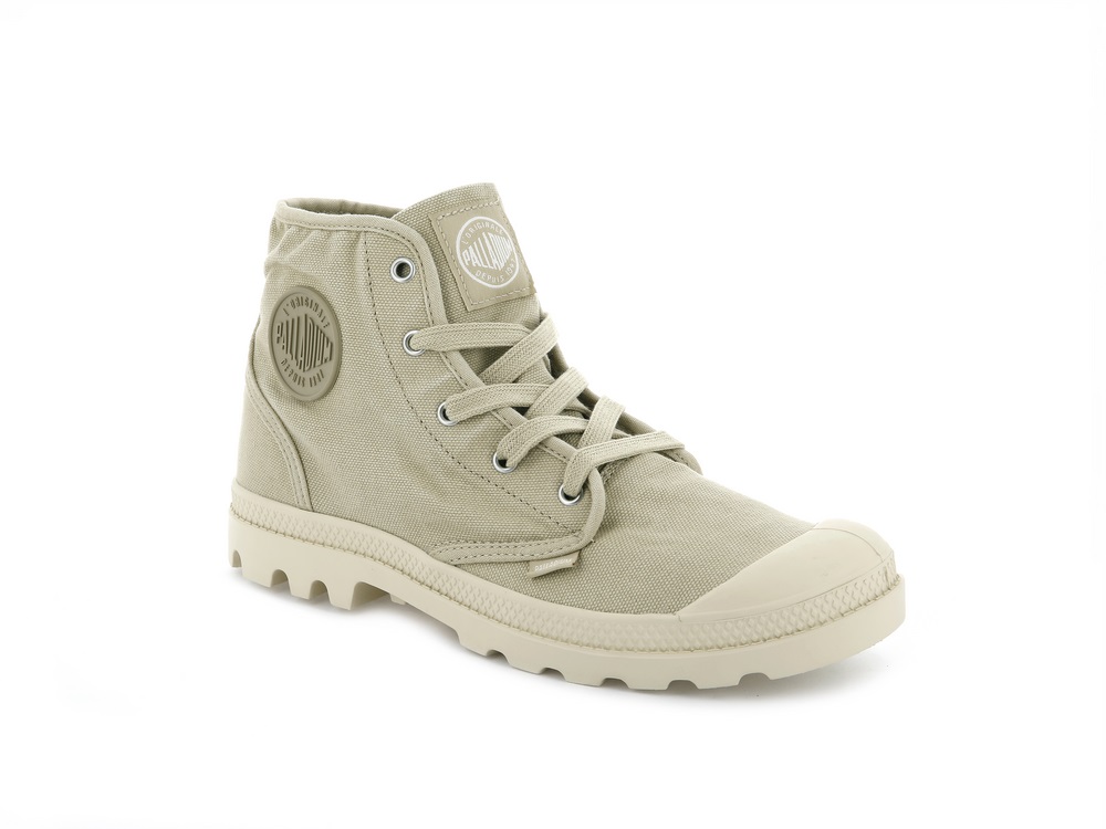 Palladium PAMPA HI Women's Boots Sahara/Ecru | Canada-6958
