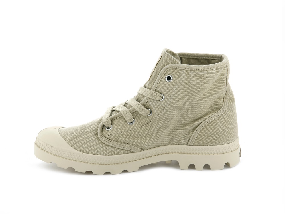 Palladium PAMPA HI Women's Boots Sahara/Ecru | Canada-6958