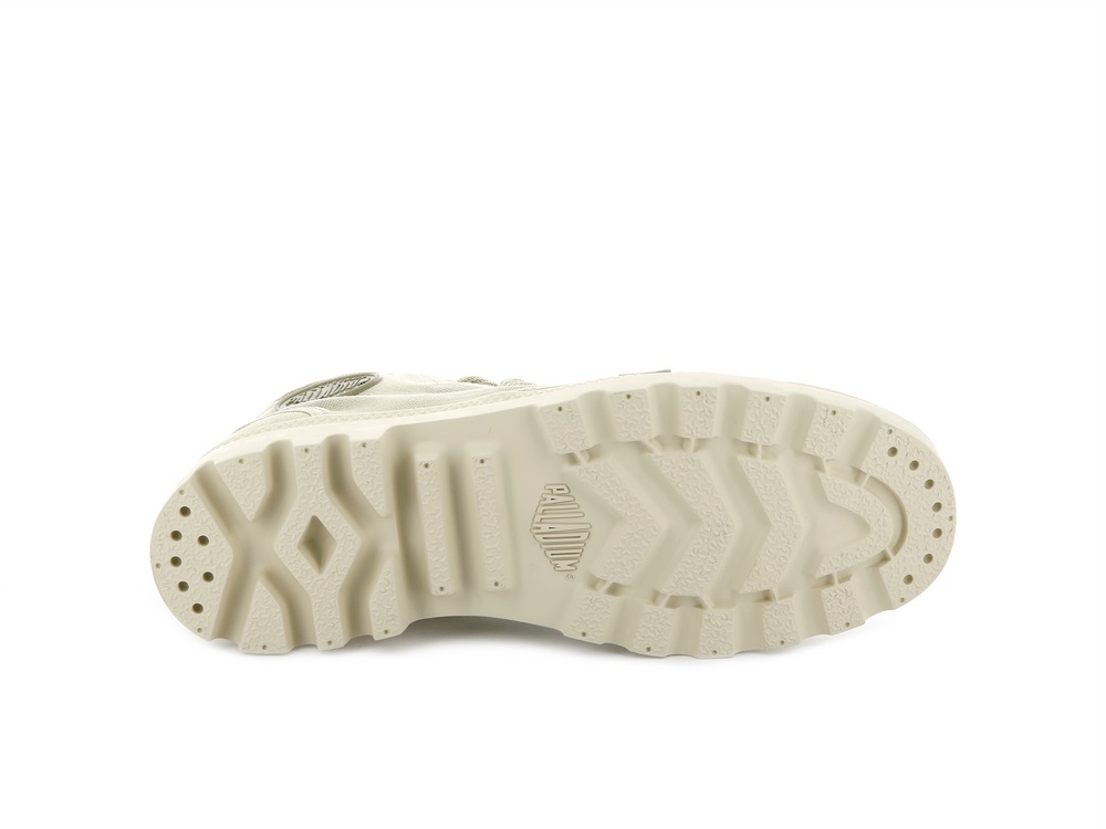 Palladium PAMPA HI Women's Boots Sahara/Ecru | Canada-6958