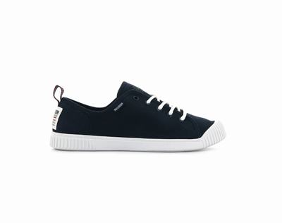 Palladium EASY LACE CANVAS Women's Low Top Shoes Indigo | Canada-2704