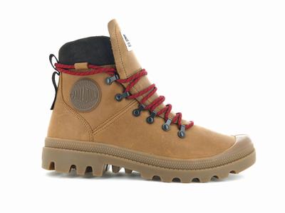 Palladium LEGION HIKER Women's High Top Sneakers Brown | Canada-1369