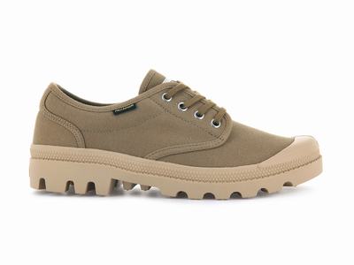 Palladium MENS PALLABROUSSE OXFORD Men's Sneakers Olive | Canada-4108