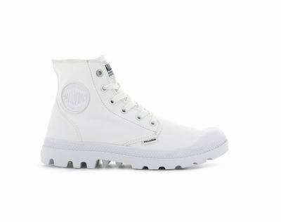 Palladium MONO CHROME Men's High Top Sneakers White | Canada-4093