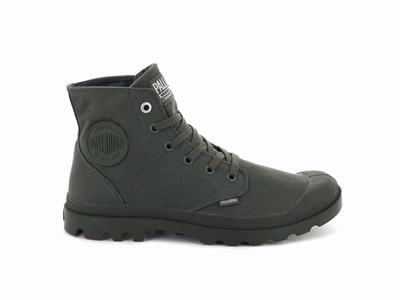 Palladium MONO CHROME Men's High Top Sneakers Olive | Canada-9865