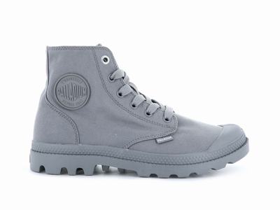 Palladium MONO CHROME Women's High Top Sneakers Grey | Canada-1342