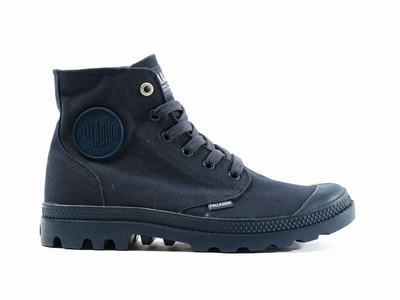 Palladium MONO CHROME Women's High Top Sneakers Indigo | Canada-8354