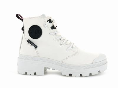 Palladium PALLABASE METRO Women's Boots White | Canada-1802