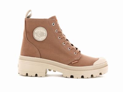 Palladium PALLABASE TWILL Women's Boots Peru Archive | Canada-0831