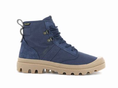 Palladium PALLABROUSSE TACTICAL Men's Boots Indigo | Canada-2654