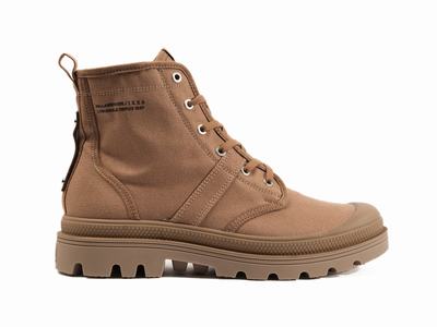 Palladium PALLABROUSSE X IKKS Women's Boots Mahogany | Canada-2041