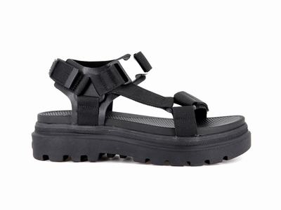 Palladium PALLACRUISE STRAP Women's Sandals Black | Canada-2689
