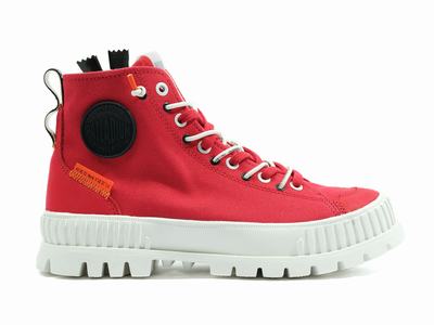 Palladium PALLASHOCK BACK ZIP Women's Sneakers Salsa | Canada-2039