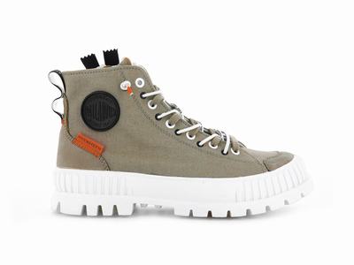 Palladium PALLASHOCK BACK ZIP Women's Sneakers Dune | Canada-5873