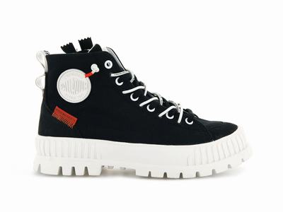 Palladium PALLASHOCK BACK ZIP Women's Sneakers Black | Canada-9437