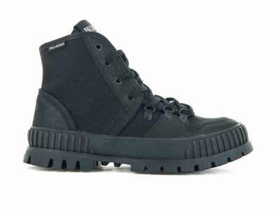 Palladium PALLASHOCK HIKER Women's High Top Sneakers Black | Canada-0176