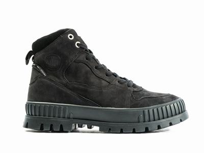 Palladium PALLASHOCK HI SNK Women's High Top Sneakers Black | Canada-7623