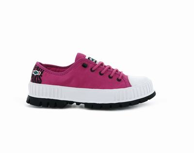 Palladium PALLASHOCK LOW BY KENZO Men's Low Top Shoes Pink | Canada-2951