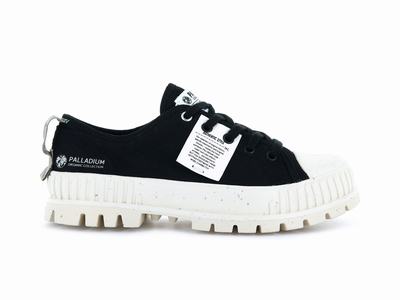 Palladium PALLASHOCK LO ORGANIC Women's Sneakers Black | Canada-9513