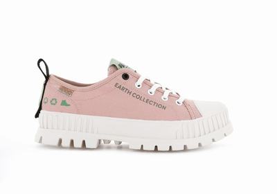 Palladium PALLASHOCK ORGANIC METRO Men's Sneakers Rose Dark Red | Canada-2456