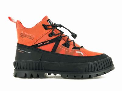 Palladium PALLASHOCK TRAVEL WP+ Women's High Top Sneakers Firecraker | Canada-1230