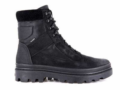 Palladium PALLATROOPER TACTICAL Men's High Top Sneakers Black | Canada-0576
