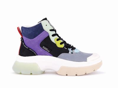 Palladium PALLAWAVE CUFF Women's Sneakers Indigo | Canada-8910