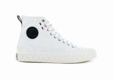 Palladium PALLA ACE CANVAS MID Women's Sneakers White | Canada-9082