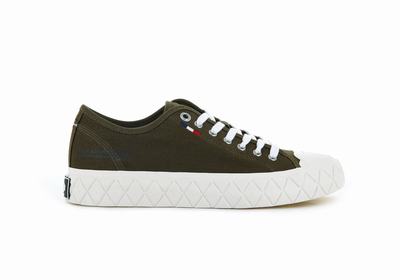 Palladium PALLA ACE CANVAS Women's Low Top Shoes Olive | Canada-9235