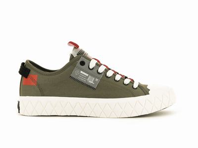 Palladium PALLA ACE LO TICKET TO EARTH Men's Sneakers Green | Canada-3970